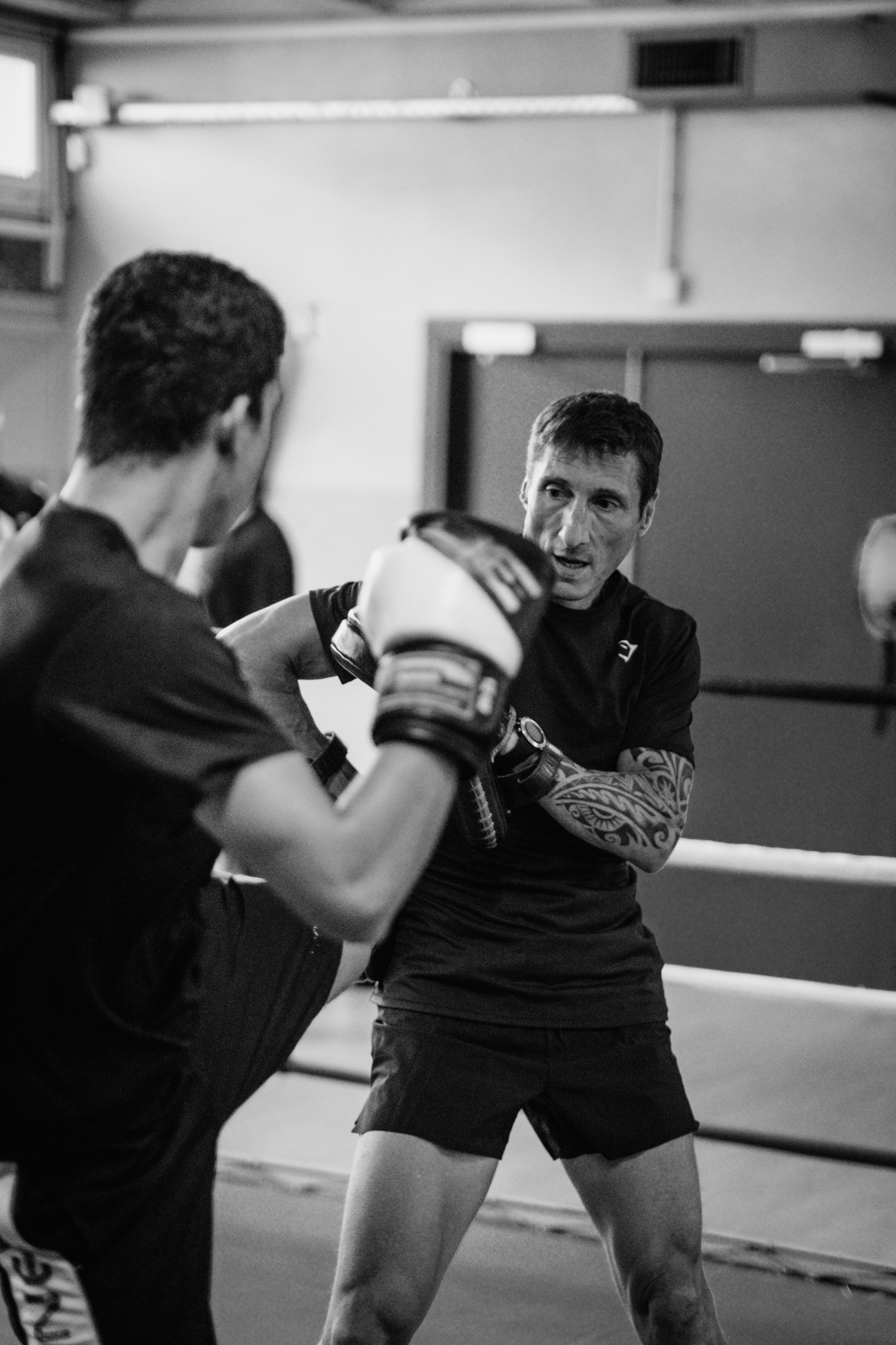 Entraînement boxe pieds-poings